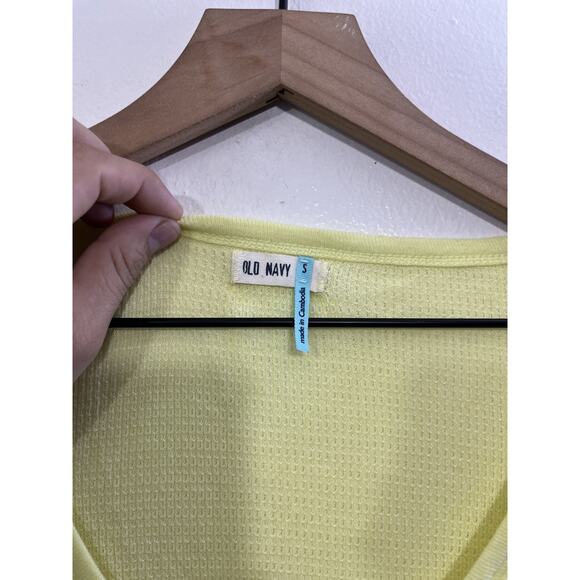 Vtg Y2K 90s Bella Minimalist Baby Cardigan S Academia Parisian Butter Yellow - Picture 5 of 16